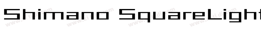 Shimano SquareLight字体转换